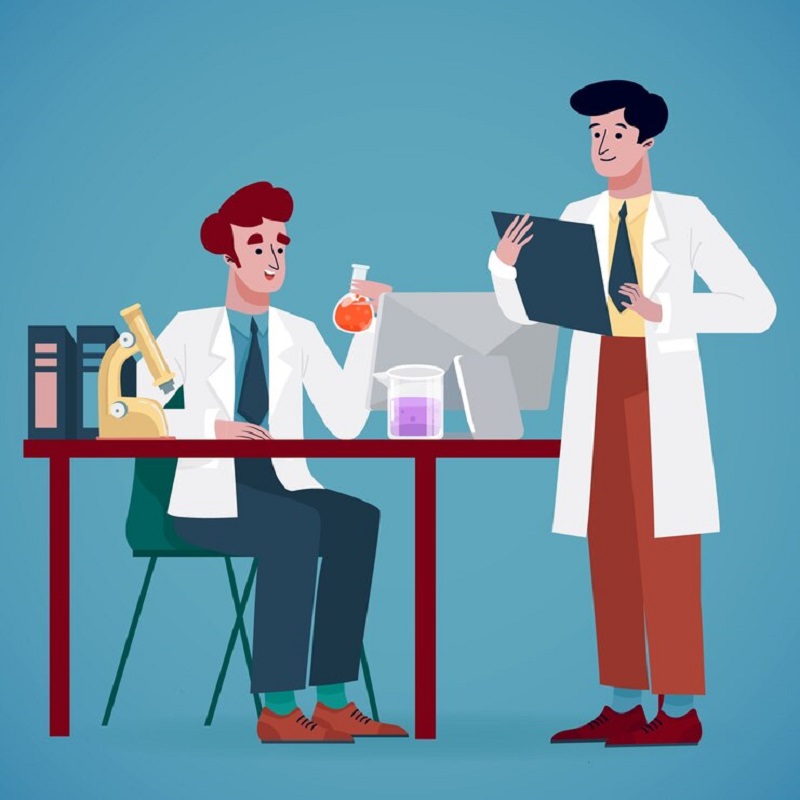 Ảnh hai nhà khoa học