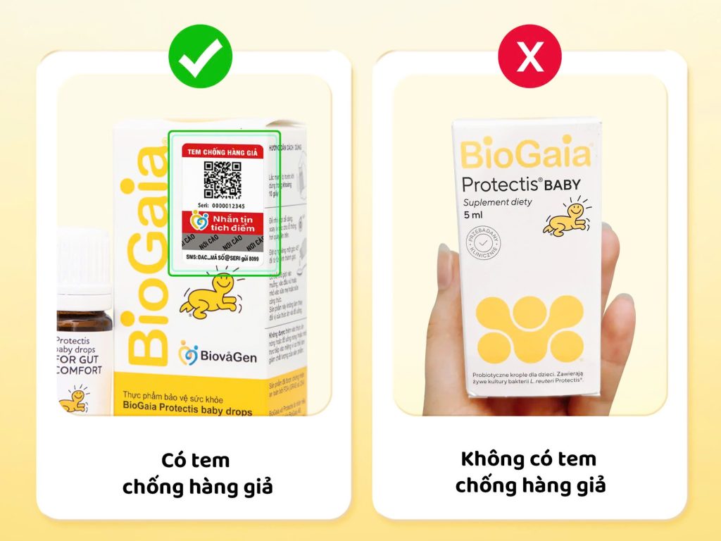 Cách phân biệt BioGaia chính hãng