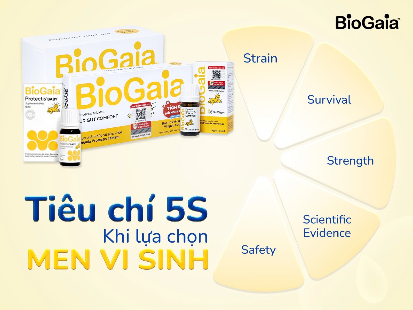 Tiêu chí 5S của WHO giúp ba mẹ lựa chọn men vi sinh an toàn và hiệu quả