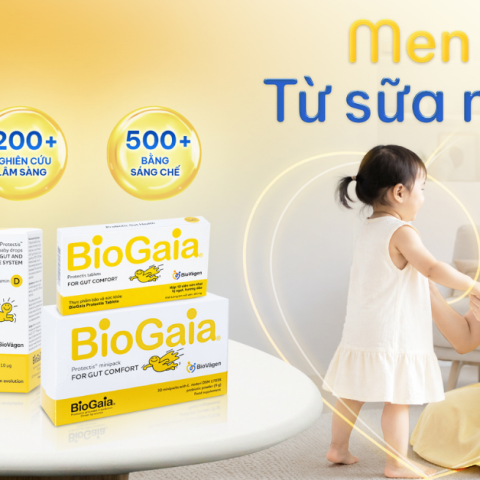 BioGaia được mệnh danh là Men Vàng từ sữa mẹ