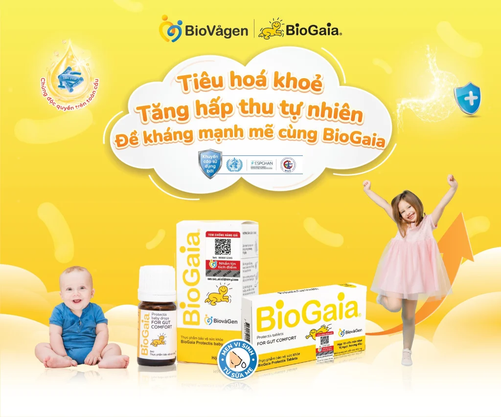 BioGaia tăng hấp thu tự nhiên cho con