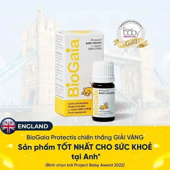 BioGaia làm giảm tác dụng phụ của kháng sinh, tăng cường đề kháng cho bé