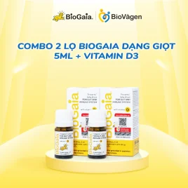 Combo 2 lọ BioGaia 5ml + vitamin D3