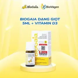 BioGaia dạng giọt 5ml + Vitamin D3
